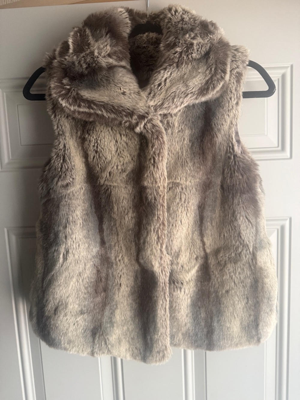 Kristen Blake Gray Faux Fur Vest